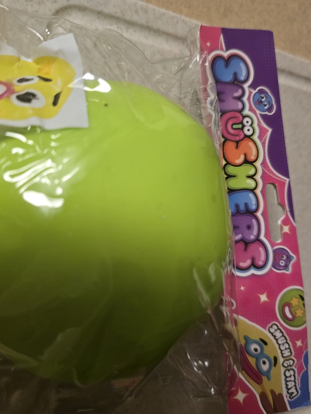 Usher Lime Green Smusher Squishy